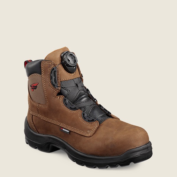 Red Wing Safety Bot Erkek - Flexbond - 6-Inch Boa® Waterproof Toe - Kahverengi - 98IAUPZXE